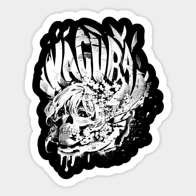 Skull Girl (white skull) Sticker by Kagura (The band)